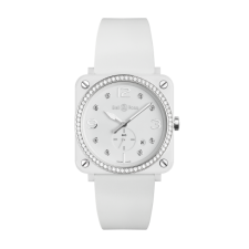 Bell & Ross BR S White Ceramic Diamonds - Goldfinger