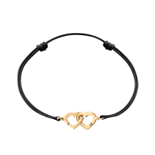 Dinh Van Double Cœur R9 cord bracelet - Goldfinger