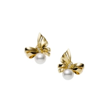 Mikimoto Jeux de Rubans Earrings - Goldfinger