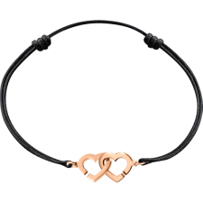 Dinh Van Double Cœur R9 cord bracelet - Goldfinger