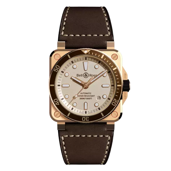 Bell Ross BR 03 92 Diver White Bronze Watch BR0392 D WH BR SCA