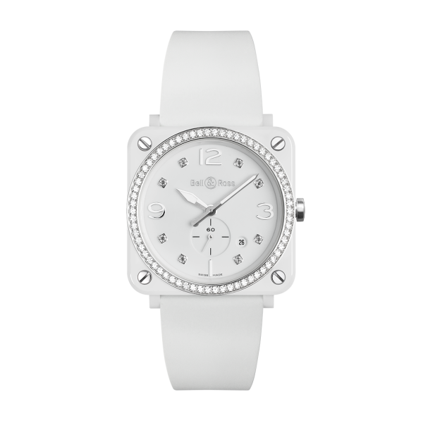 Bell & Ross BR S White Ceramic Diamonds - Goldfinger