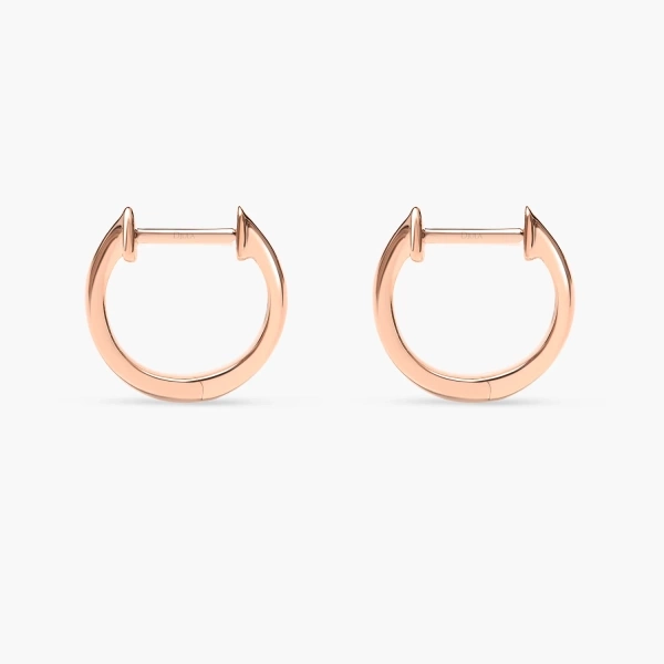 DJULA Graphique Gold Baby Hoops Earrings - Goldfinger