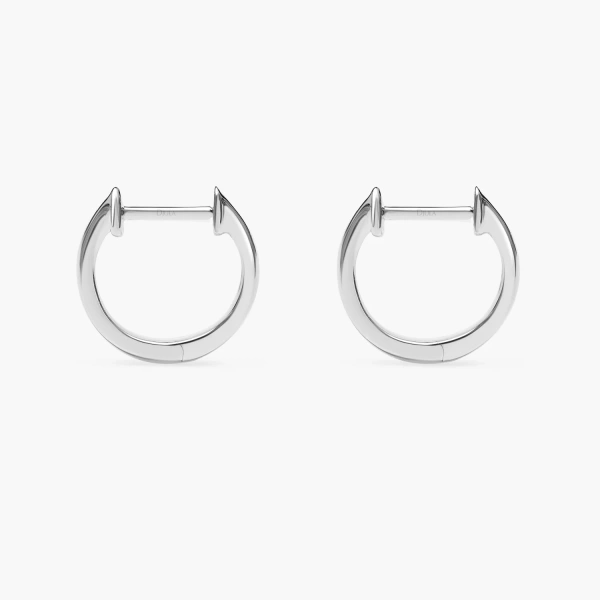 DJULA Graphique Gold Baby Hoops Earrings - Goldfinger