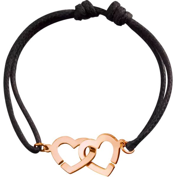 Dinh Van Double Coeur R13 cord bracelet 345105