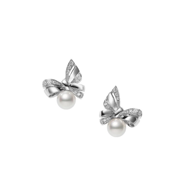 Mikimoto Jeux de Rubans Earrings - Goldfinger