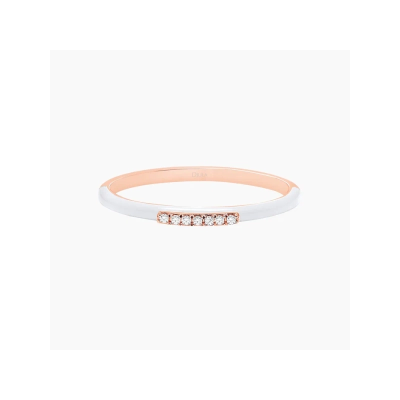 DJULA Enamel Band Ring - Goldfinger