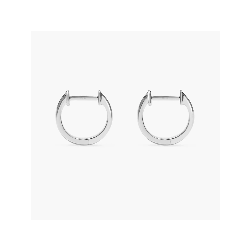 DJULA Graphique Gold Baby Hoops Earrings - Goldfinger