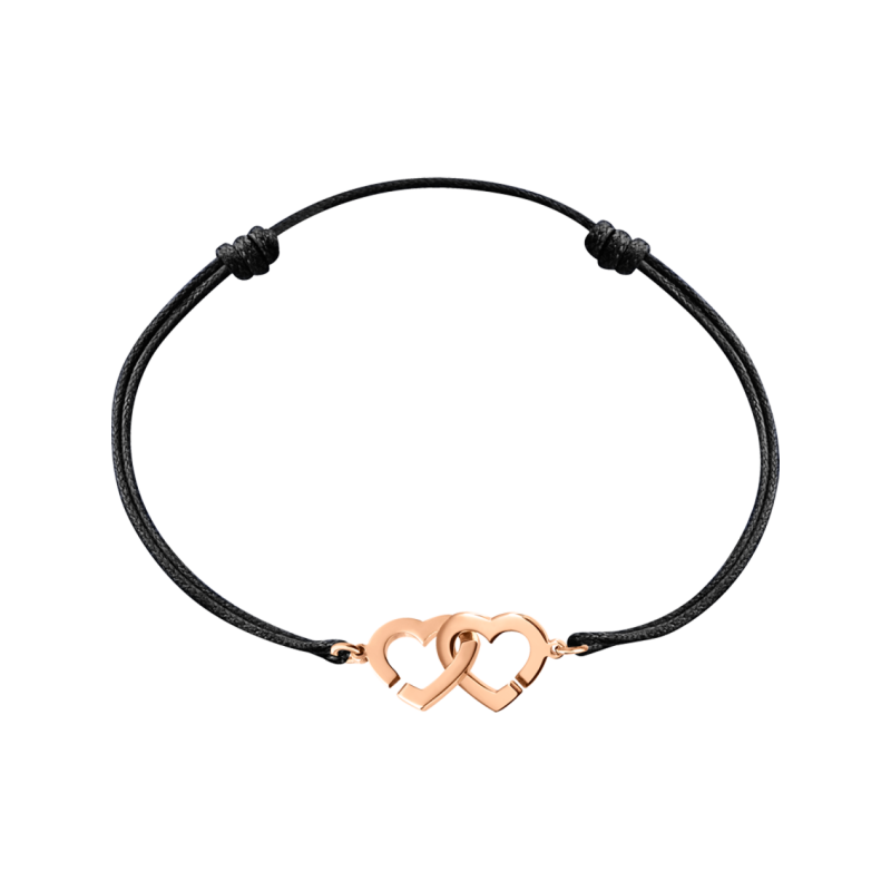 Dinh Van Double Cœur R9 cord bracelet - Goldfinger