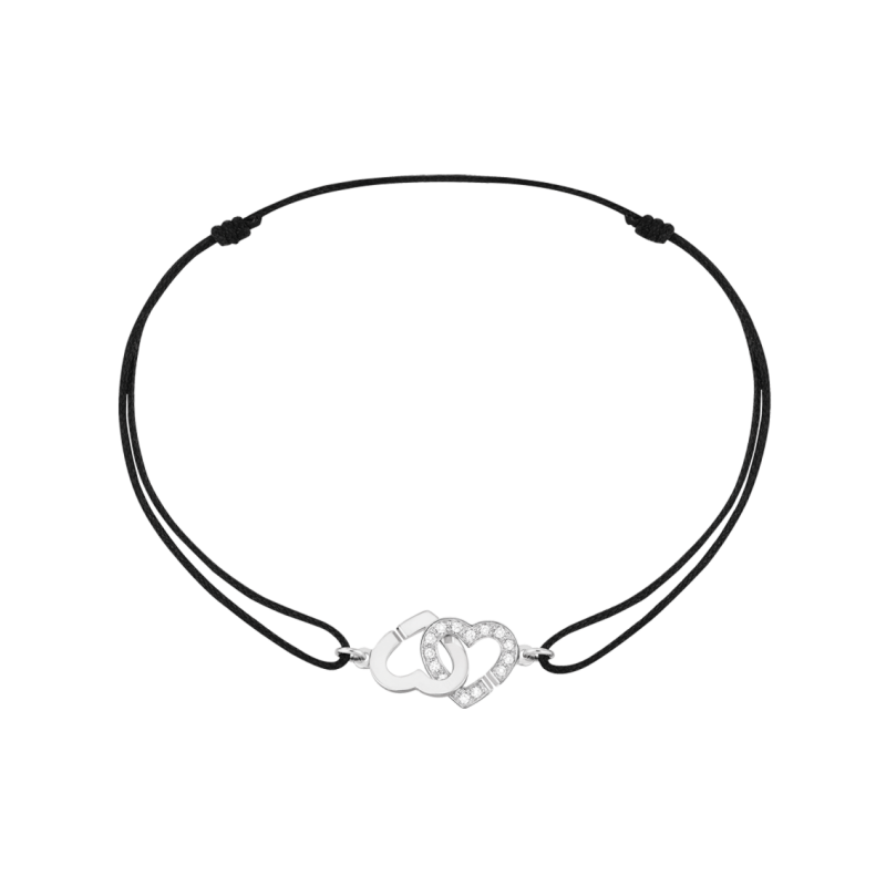 Dinh Van Double Cœur R9 cord bracelet - Goldfinger